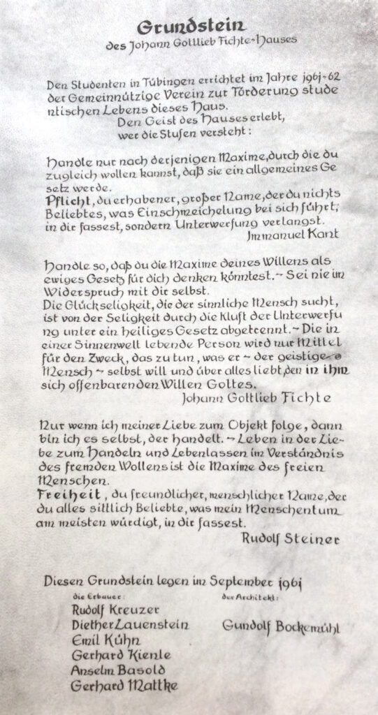 Grundung fichtehaus